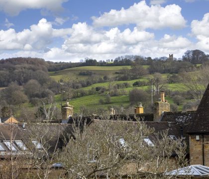 Tower View Master Bedroom Window View - StayCotswold