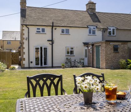 Orchard Cottage Outside Rear - StayCotswold