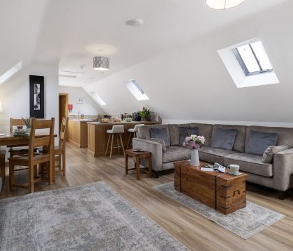 Rainbow Barns Living Area - StayCotswold